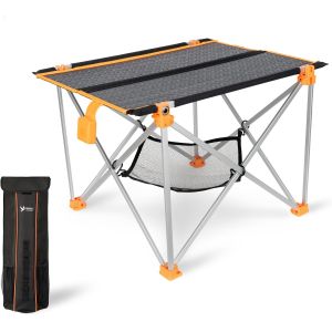 Ulteronixshop-Table de camping solaire pliable petite et l&eacute;g&egrave;re I Panneau solaire USB 33 W et table pliante I &Eacute;quipement d'ext&eacute;rieur ultra l&eacute;ger I Chargeur solaire pour t&eacute;l&eacute;phone portable I Accessoires de - Neuf