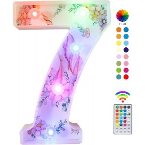 Lettres Lumineuses À Del, 18 Couleurs Changeantes En Forme De Licorne, Cadeau Licorne Pour Filles Et Femmes, Décorations De Fête D'anniversaire, Veilleuse, Noël, Saint-Valentin, Décoration De Table - Neuf