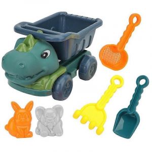Ensemble De Jouets De Plage Pour Enfants, Dinosaure, Voiture, Pelle, Outil De Dragage D'eau Ext&eacute;rieur Pour B&eacute;b&eacute;-8295-67 (Vert Fonc&eacute;) - Neuf