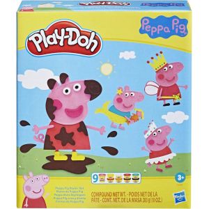 Styles de Peppa Pig avec 9 Pots de p&acirc;te &agrave; Modeler atoxique11 AccessoiresJouet pour Enfantsd&egrave;s 3 Ans - Neuf
