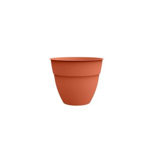 Pot De Fleur Rond Osaka &Oslash; 40 X H.34,3 Cm Orange Terre Battue - Eda - Neuf