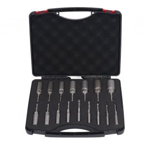 XYONG Assortiment de 16 douilles profondes a tige hexagonale pour cle a chocs, visseuse, perceuse electrique - Neuf