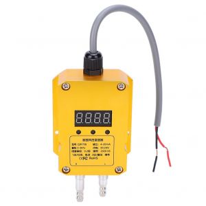XYONG Transmetteur de pression du vent, affichage numerique, jaune, precision, composant electronique, 4-20 mA, DC 24 V, 0,5 kPa - Neuf