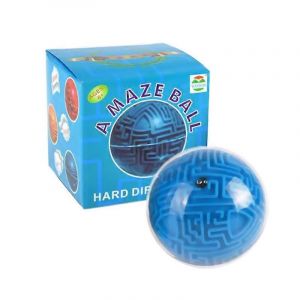 Jeu De Puzzle Magique Labyrinthe 3d Avec Boule Roulante Pour L'apprentissage Du Cerveau Des Enfants-Bleu - Neuf