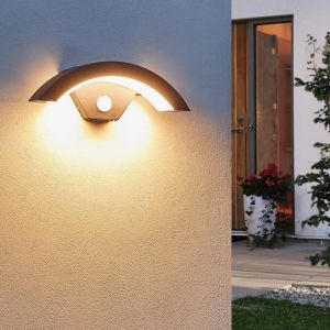 Applique Murale D'extérieur Led Avec Détecteur De Mouvement, 24 W, Moderne, Étanche Ip65, Pour Entrée, Couloir, Terrasse, Garage, Porche, Jardin - Neuf