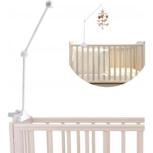 Yemaesre-Support Mobile Bebe Bois, Support Pour Mobile Bébé Réglable En Hauteur, Idéal Pour Lit De Bébé Et Table À Langer, Suspension Carillons Éoliens Et Décoration Our Table À Langer Clochettes Et - Neuf