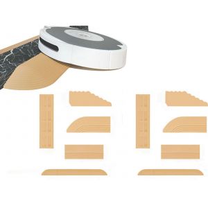 Kit de rampe de seuil pour aspirateurs robots - 2 barres beiges de 68,6 cm - Neuf