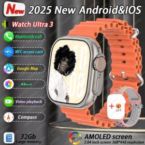 Nouveau Dtultra 3 Smartwatch 2.01 "&Eacute;cran Amoled 32Gb Lecteur Mp3 Bluetooth Partage De R&eacute;seau App Magasin Montre Intelligente Ai Hommes 2025 Original.Pink Sports Strap. - Neuf