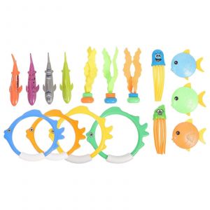 Jouets de piscine pour enfants, &eacute;quipement de plong&eacute;e, jouets, motif poisson, f&ecirc;te sur la plage, 12,50 x 3,50 x 2,50 cm, 1 lot - Neuf