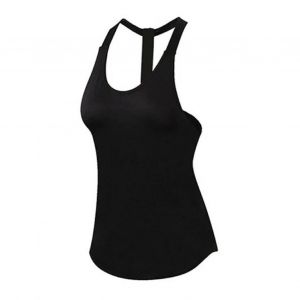 Haut D'entrainement Sans Manches Pour Femme, Dos Nu, Coupe Ample, En Forme De T, Pour Le Yoga, Le Cyclisme, La Course A Pied, Noir, Taille S - Neuf