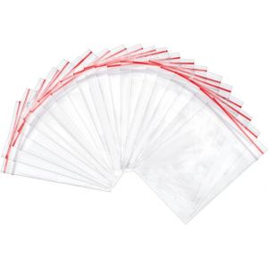 PH 200pcs Sachets Zip Plastique Transparent Petit Sachet 6.5x4cm,Petit Sachet Zip Refermable Pochette en Plastique pour Cuisine Bureau Bijoux Biscuits Bonbons Fleurs séchées - Neuf