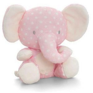 Keel Toys 20 Cm Pink Spotty Elephant Plush - Neuf