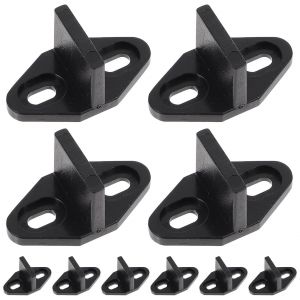 Syst&egrave;me de rails de guidage au sol pour porte de grange coulissante (10 pi&egrave;ces) - Neuf