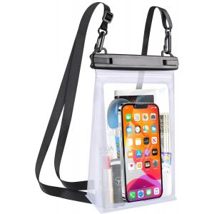 KALANKA-Pochette &Eacute;tanche Smartphone, Grande Capacit&eacute; IPX8 Pochette &Eacute;tanche T&eacute;l&eacute;phone Sac &Eacute;tanche pour iPhone 14 Pro Max 13 Pro 12 11 XS XR X 8, Samsung S23 S22 S21 S20, Huawei Xiaomi Jusqu'&agrave; 7.0 - Neuf