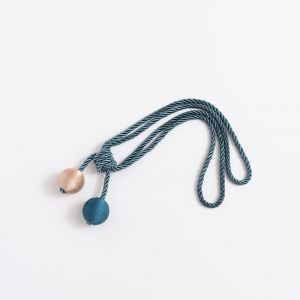 Lot de 2 bleu embrasses de rideaux - Tressé rideau de boucles - embrasses de Rideaux - Rideau boucles de Rideaux et de stores accessoires - Neuf