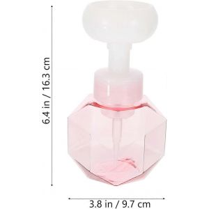 Distributeur de mousse en forme de fleur Pompe moussante transparente Mousse liquide rechargeable sous vide - Neuf