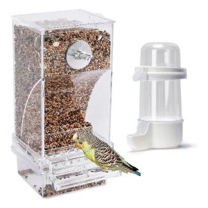 Mangeoires À Oiseaux Anti Spill Mangeoire À Oiseaux Pour Distributeur D'eau Pour Oiseaux En Cage - Neuf