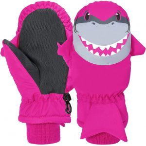 Jfkjg-Gants De Ski D'hiver Pour Enfants Imperméables Requin Gants De Nylon Chauds Sports De Plein Air 4-6y - Neuf