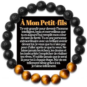 Tianyi-Frere Bracelet Beau Papa Petit Fils Cadeau Parrain Demande Filleul Tonton Neveu Cousin Papy Arriere Grand Pere P&egrave;re Fr&egrave;re A Mon Homme Copain Veux Tu Etre Mon Parrain Cadeaux Bracelets Bijou Or - Neuf
