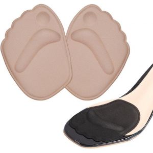 Kalanka-Coussinets Plantaires Pour Talons, 2 Paires Coussinet Chaussure Demi Semelle Avant Pied Femme, Semelles Coussinet Plantaires Coussinet Avant-Pied, Invisible Et Confort Metatarsal - Neuf