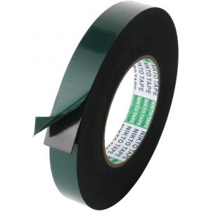 20Mm X 10M Ruban De Mousse Double Face Imperm&eacute;able Adh&eacute;sif Ruban &Eacute;ponge Pe Pour Voitures, Portes, Panneaux, Noir - Neuf