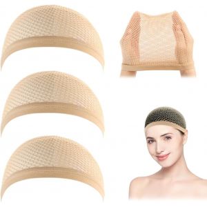 Filet &Agrave; Perruque, Bonnet De Perruque Pour Femmes, Filet &Agrave; Cheveux Pour Perruque, Noir 3 Pi&egrave;ces - Neuf