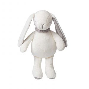 Lapin en peluche, jouet en peluche endormi pour tout-petits, peluches assises, jouet en peluche lapin, jouet agr&eacute;able, jouet de sommeil, poup&eacute;e r&eacute;confortante - Neuf