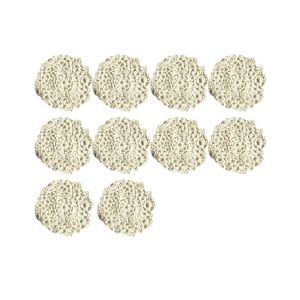 Sous-Verres &Eacute;l&eacute;gants En Dentelle De Coton Au Crochet - Lot De 10, Ronds De 10 Cm, Faits Main, Absorbants, Parfaits Pour La D&eacute;coration Int&eacute;rieure - Neuf