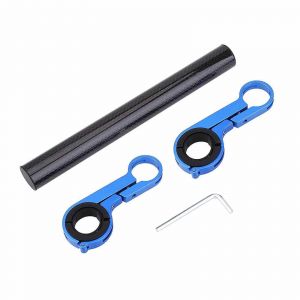 Support De Guidon De V&eacute;lo Support De Montage D'extension Pour Lampe De Poche De V&eacute;lo Compteur De Vitesse (Bleu) - Neuf