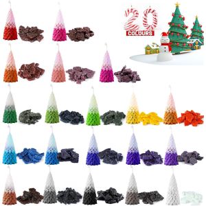 Mevronisshop-20 Couleurs Colorant Pour Bougie, Pour Fabrication De Bougies, Colorant Solide Haute Concentration Sp&eacute;cialement Con&ccedil;u Pour Les Bougies Color&eacute;es Diy, Convient Plusieurs Cires Pour Bougies - Neuf