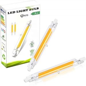 Kal-Ampoules R7s Led 118mm,Ampoule Led Dimmable,R7s 118mm 20w Équivalent À Halogène 200w, Sans Scintillement,Blanc Naturel 4500k 2000lm,Ac 220-240v,Éclairage À Faisceau 360°, Lot De 2 - Neuf