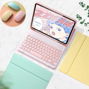 Étui Avec Clavier Coloré Pour Ipad Pro 11"" 4e, 3e Et 2e Génération Avec Souris, Ipad Pro 11"" 2022, Joli, Amovible, Sans Fil (Vert Foncé) - Neuf