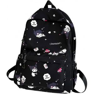 CHECARZHN--NO1-Animé Sac À Dos Pour Enfants Kurromi Sac À Dos De Voyage De Sport Sac À Dos Scolaire Garçon Fille D'École Pour L'École Et Les Voyages -Noir - Neuf