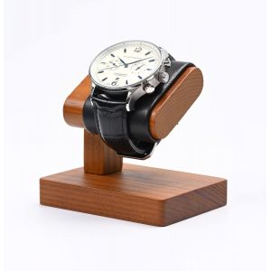 Nbgcm-Simple Support De Montre En Bois Massif,Porte Montres Pour Hommes,Porte Montres En Bois,Rangement Pour Montres,Cadeau Pour Lui(Noir) - Neuf
