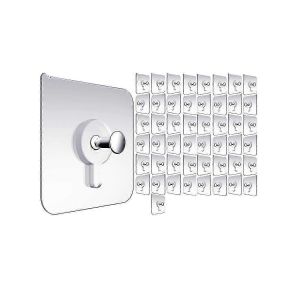 Cintres muraux sans clous,crochets muraux pour accrocher,paquets de 50 crochets muraux adh&eacute;sifs,cintres pour tableaux f - Neuf