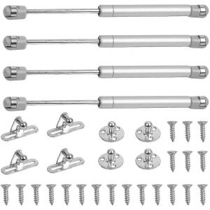 4 Pcs Gaz Ressort 100N Bras D'air Pour Porte De Cuisine Armoire Dans La Chambre Salle De Bain Amortisseur De Gaz Pour Magasin De Meubles Pour La Maison Magasin De Meubles - Neuf