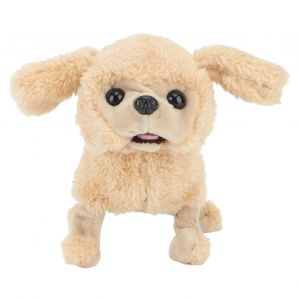 Peluche &Eacute;lectronique Chiot Chien Jouet Mignon Chantant Queue De Marche Remuant Doux &Eacute;lectronique Interactif Chien Pour Filles Marron - Neuf