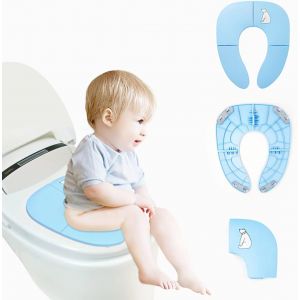 Housse de toilette pour bébé - Bleu, Housse de toilette de voyage portable, Housse de toilette pour bébé, Housse de toilette portable pour garçons et filles - Neuf