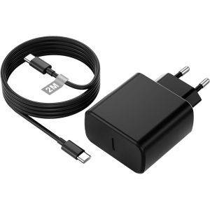KALANKA-45W Chargeur USB C avec Câble 2M pour Samsung Galaxy S25/S24/S23/S22/S21 Ultra/S20/S10/A54/A53/A52/Note 20,Chargeur USB C Rapide pour Samsung Chargeur Prise Chargeur Type C Charge Rapide Adap - Neuf
