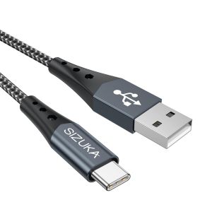 Câble Usb C 50cm Courte,Câble Usb C Charge Rapide Tressé 3a Câble Usb A Vers Usb Type C Pour Samsung Galaxy S23 S22+ S21 S20 Ultra S10 S9 A20e A21s,Note 20 10,Xperia - Neuf