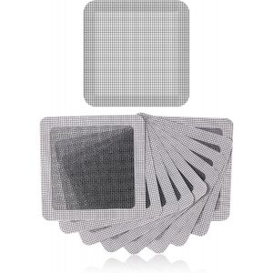 10 Pièces Réparation de Fenêtres, Réparation de Fenêtres Ruban Adhésif Kit de Réparation d'Écran de Fenêtre pour Réparation Fenêtres Moustiquaires Portes Moustiquaires Filet de Tente(Argent) - Neuf