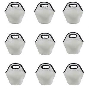 6 pcs Sublimation Blank Sacs &agrave; lunch isothermes r&eacute;utilisables pour presse &agrave; chaud Food Carry 11,8 x 11,8 pouces - Neuf