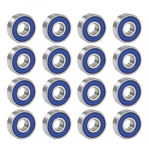 16pcs Professional Frictionless Abec 9 Skateboard Roller Wheels High Precision Shafts Bearing Steel - Neuf