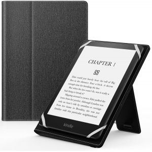 Étui Universel Pour 6"" 6.8"" 7"" Kindle Ereaders Fire Tablette - Kindle/Kobo/Voyaga/Lenovo/Sony Kindle E-Book E-Reader Tablette, Coque En Pu Avec Support Réglable Et Dragonne, Noir.[F2195] - Neuf