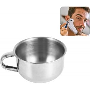 Eryi-Bol De Mousse De Rasage, Savon À Raser En Métal En Acier Inoxydable Tasse Bol Tasse Rasoir Outil De Mousse Nettoyante Pour Homme Pour Les Voyages Chez Le Coiffeur À Domicile - Neuf