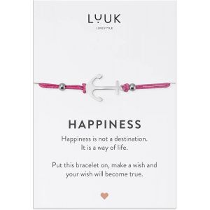 Eryi-Bracelets Filigranes Avec Différents Pendentifs Et Carte Happiness, Porte-Bonheur, Bracelets D'amitié, Cadeau Personnel, Matériaux Résistants, Longueur Réglable, Couleurs Différentes - Neuf