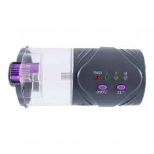 Hjlian Distributeur Automatique De Nourriture Pour Poissons D'aquarium, Minuterie D'alimentation Pour Poissons Rouges, Interrupteur Reglable - Neuf