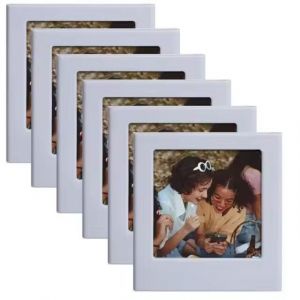 cadres Photo magnétiques adaptés à l'appareil Photo Fujifilm Instax Square SQ1 SQ6 SQ10 SQ40 SQ20,imprimante SQ Link et Photo carrée - Type 6pcs White - Neuf