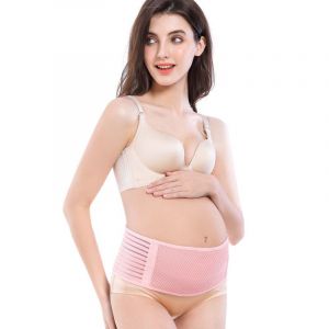 Ceinture De Soutien Abdominale Respirante Pour La Grossesse, Ceinture De Soutien Abdominale Pour Les Essentiels De La Grossesse, Ceinture De Soutien Pour La Grossesse, Ceinture De Maternité (Rose, L) - Neuf