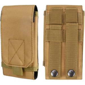 WQS-Universal Tactical Molle Holster Army Mobile Phone Belt Pouch EDC Security Pack Carry Accessory Kit Waist Bag Case Compatible iPhone 13/14/15/16 Series & Samsung Galaxy S24, A-Series - Neuf